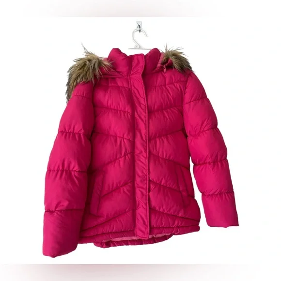 Arizona Jean Company Girls Winter Jacket, Pink, Size M (10/12) - Picture 2 of 13